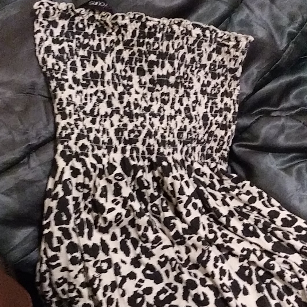 Cheetah print short sundress